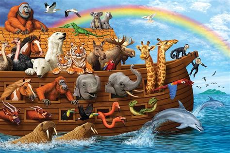 36pc Noah's Ark jigsaw puzzle | Cobble Hill Puzzle Company | Noahs ark animals, Noahs ark, Noah ...