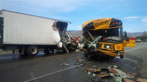 Motorist killed, 5 students hurt in bus crash near Wenatchee | The Seattle Times