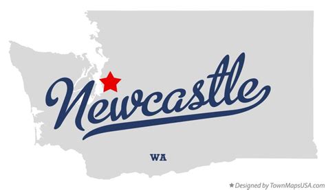 Map of Newcastle, WA, Washington