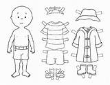 Paper Doll Template Man Suit Sketch Coloring Page sketch template