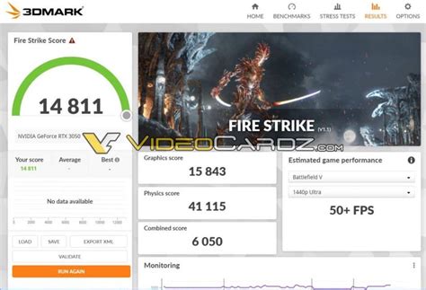 NVIDIA RTX 3050 : des premiers benchmarks sous 3DMark