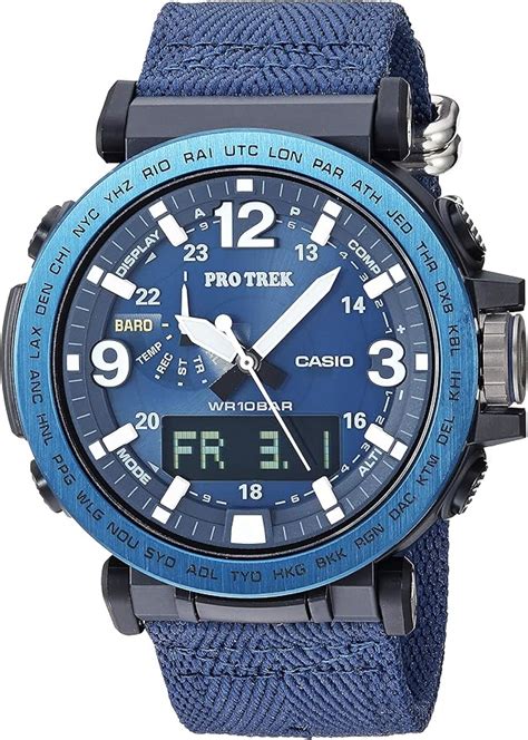 Casio Men's Analog-Digital Quartz Watch with Nylon Strap PRG-600YB-2CR: Amazon.co.uk: Watches