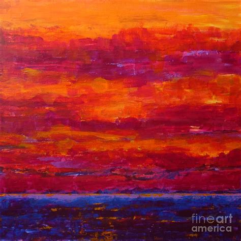 Storm Clouds Sunset Painting by Gail Kent - Fine Art America