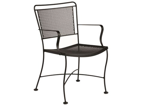 Woodard Constantine Wrought Iron Patio Dining Arm Chair | WR130009