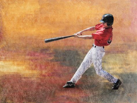 Baseball Player Painting at PaintingValley.com | Explore collection of ...