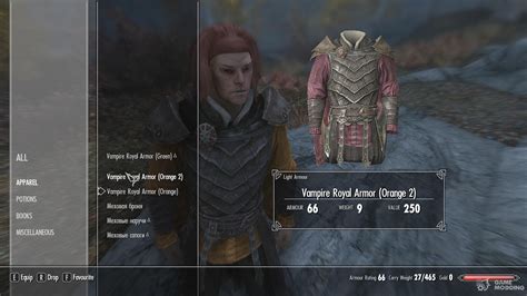 Vampire Royal Armor Retexture for TES V: Skyrim