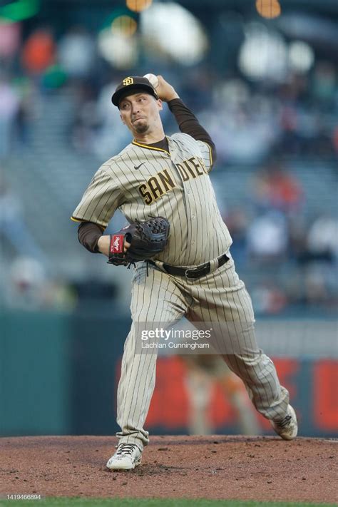 Blake Snell of the San Diego Padres pitches in the bottom of the... in ...