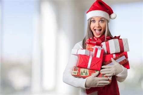 Premium Photo | Christmas stress shopping woman