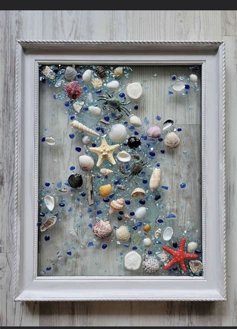 Diy Beach Decor, Beach Diy, Ornament Wreath, Ornaments, Wreaths, Frame ...