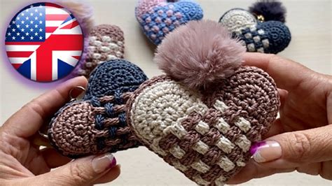 HEART KEYCHAIN | A LOVELY CROCHET GIFT | tutorial in english - YouTube