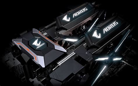 Gigabyte, Aorus, logo, PC gaming, abstract HD Wallpaper