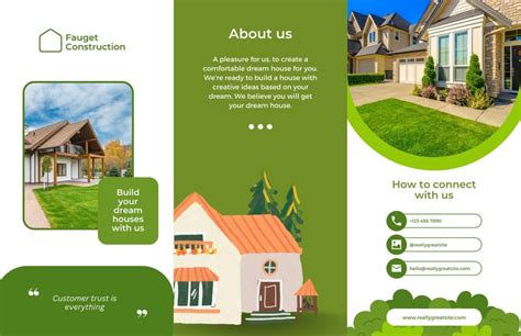 Free, Custom Printable Real Estate Brochure Templates Canva | lupon.gov.ph