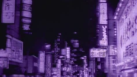 Aesthetic city pc wallpaper in 2023 | Dark purple wallpaper, Black and ...