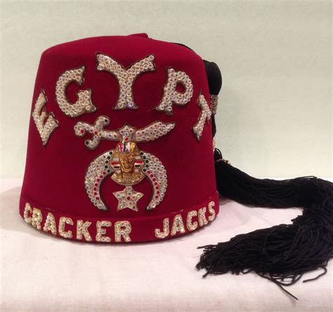 Masonic Shriners Fez Hat Egypt Shrine Temple Cracker Jacks | Etsy ...