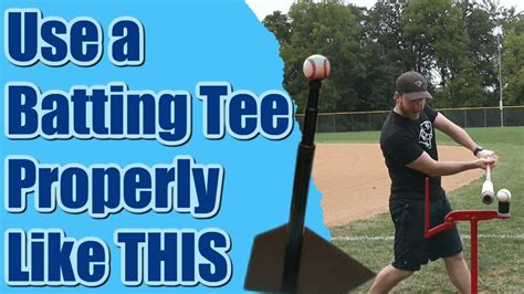 How to Use a Baseball Batting Tee Correctly // Maximum Hitting Improvement with a Tee - YouTube