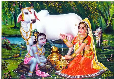 Online crop | HD wallpaper: Gorgeous Lord Radha Krishna, Radha and ...