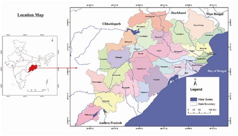 Geographical map of Odisha. | Download Scientific Diagram