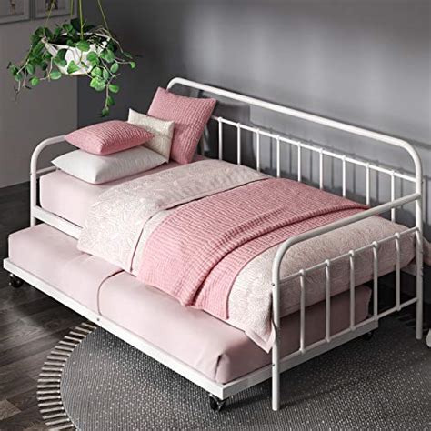 Zinus FlorenceÂ Twin Daybed andÂ TrundleÂ Frame Set / Premium Steel ...