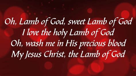 Lamb of God (with lyrics) | Hymns lyrics, Gospel song, Inspirational music