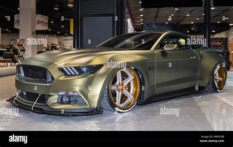 Customized Ford Mustang car at SEMA Stock Photo - Alamy