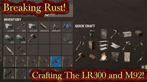 Crafting The LR300 and M92! | Breaking Rust Episode 160! - YouTube