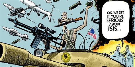 Cartoon Obama fighting ISIS - Business Insider