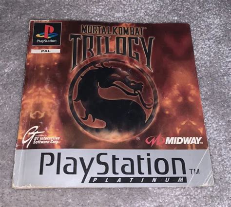 MORTAL KOMBAT TRILOGY Platinum Sony PlayStation PS1 Instruction Manual ...