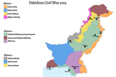 Pakistani Civil War (2015) : r/imaginarymaps