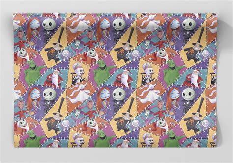 Nightmare Before Christmas Wrapping Paper Sheets Set of 3 - Etsy