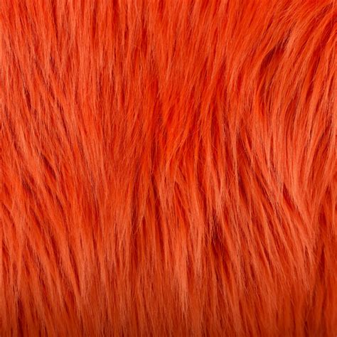 Orange Fox Faux Fur