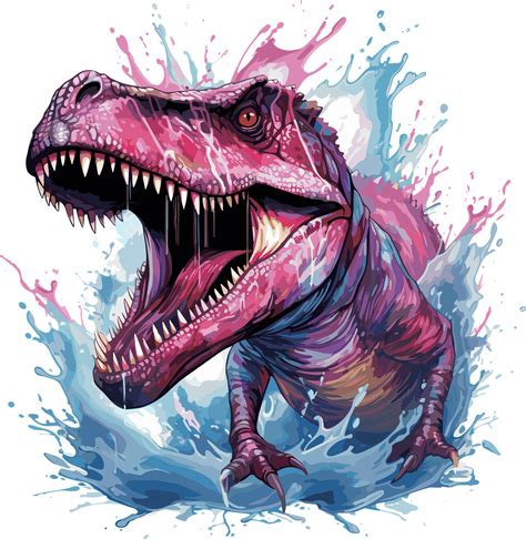 Download Dinosaur Oil Painting, Prehistoric Art, Dinosaur Illustration. Royalty-Free Vector ...