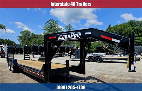 81" X 24' CORN PRO 8 K AXLES HEAVY DUTY EQUIPMENT TRAILER 2024 | Interstate 46 Trailers ...