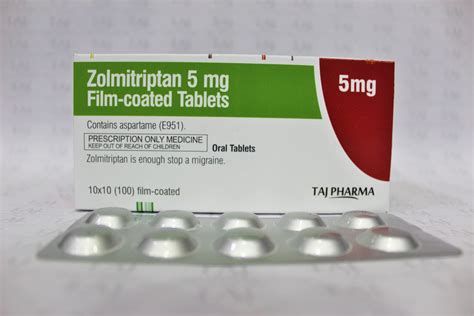 Zolmitriptan Tablets 5mg Manufacturer & Supplier in India