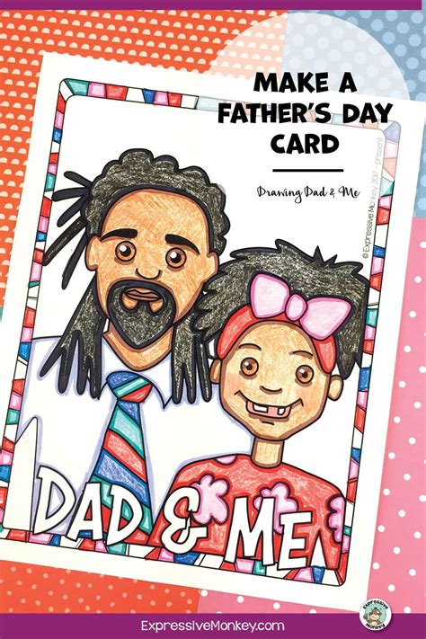 Father's Day Card • Drawing Dad & Me • How to Draw Men | Holiday art projects, Card drawing, Art ...