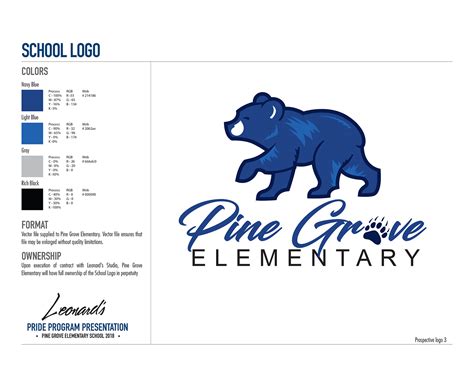 Pine Grove Elementary School Logo Rebrand on Behance