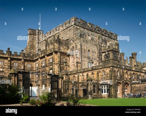 UK, England, Lancashire, Lancaster, Castle Park, Lancaster Castle, keep ...