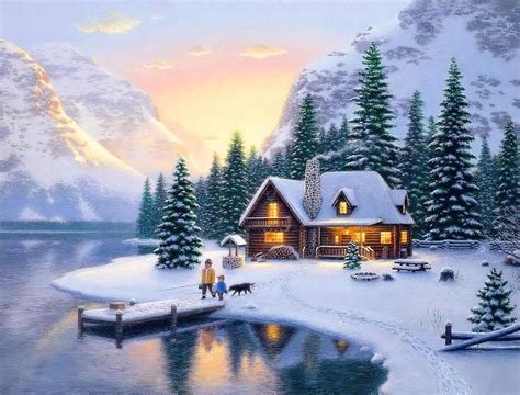 Winter Cottage Wallpapers - Top Free Winter Cottage Backgrounds - WallpaperAccess