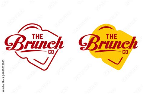 the brunch restaurant logo concept Stock Vector | Adobe Stock