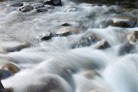 Beautiful Image of the Fluidity of the River Water Movement between the ...