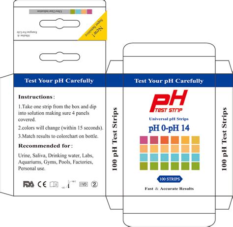 pH Test Strips 0-14 box of 100 test | Henso Medical