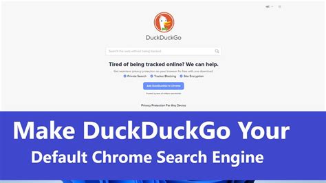 make duckduckgo default search engine | how to make duckduckgo default ...