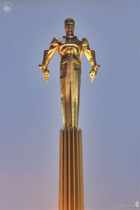 The Statue of Yuri Gagarin in Golden Hour - ArtLook Photography