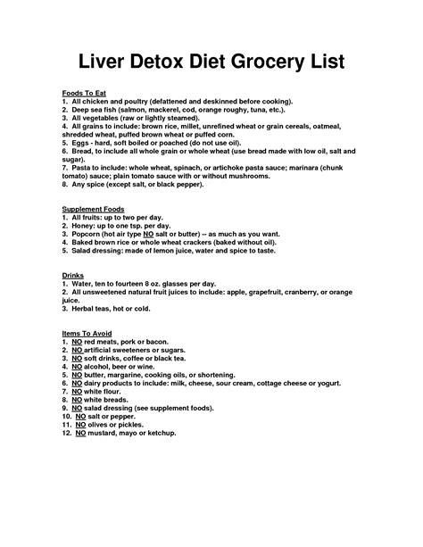 Liver Detox Diet Plan Pdf