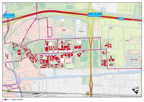 Delft University of Technology Campus Map - Delft Netherlands • mappery