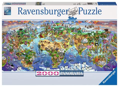 Jigsaw Ravensburger World Map Jigsaw Puzzle 2000-Piece Puzzles