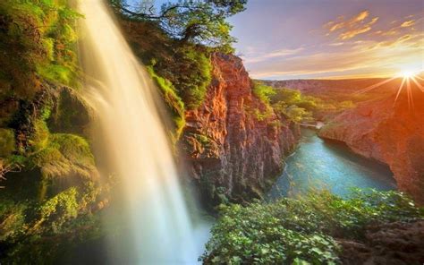 Mountain Waterfall and River Image - ID: 11570 - Image Abyss