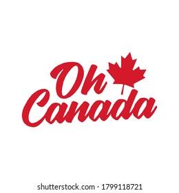 Oh Canada North America Vector Text Stock Vector (Royalty Free) 1799118721 | Shutterstock