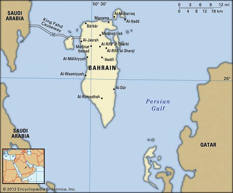 Bahrain Political Map