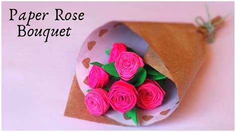 How To Make Paper Rose Flower Bouquet | Best Flower Site