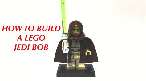 How to Build a Lego Jedi Bob minifigure using easy to find Lego pieces ...